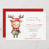 キュートウッドランドトナディアクリスマス小妖精や小人 シーズンカード (正面/裏面)