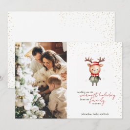 キュートウッドランドトナディアクリスマス小妖精や小人 シーズンカード