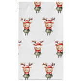 キュートウッドランドトナディアクリスマス小妖精や小人 スモールペーパーバッグ (裏面)