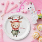 キュートウッドランドトナディアクリスマス小妖精や小人 ペーパープレート (パーティー)
