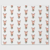 キュートウッドランドトナディアクリスマス小妖精や小人 ラッピングペーパー (フラット)