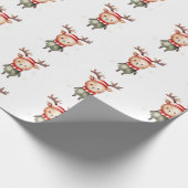 キュートウッドランドトナディアクリスマス小妖精や小人 ラッピングペーパー (角)