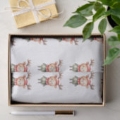 キュートウッドランドトナディアクリスマス小妖精や小人 薄葉紙 (ギフト)