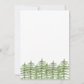 キュートウッドランドトラックハッピーキャンパー子供の誕生日 招待状 (裏面)