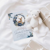 キュートウッドランドベビーディアブルーフローラ離れ 招待状