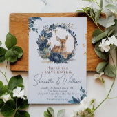 キュートウッドランドベビーディアブルーフローラ離れ 招待状