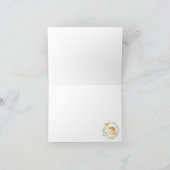 キュートウッドランドベビーディア誕生日サンキュー サンキューカード (内部)