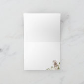 キュートウッドランドベビーバニー誕生日サンキューユース サンキューカード (内部)