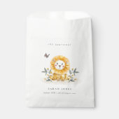 キュートウッドランドベビーライオンの葉Any Age誕生日 フェイバーバッグ (正面)