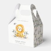 キュートウッドランドベビーライオンの葉Any Age誕生日 フェイバーボックス (裏面サイド)