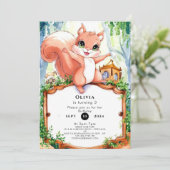 キュートウッドランドリス誕生日 招待状 (スタンド正面)