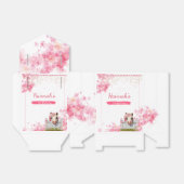 キュートウホース誕生日ピンクフローラ フェイバーボックス (折り畳みなし)