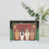 キュートウマエルドハッピーホリデーズクリスマス シーズンポストカード (スタンド正面)