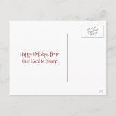 キュートウマエルドハッピーホリデーズクリスマス シーズンポストカード (裏面)