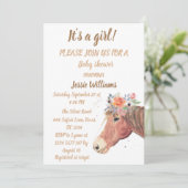 キュートウマボホランチベビーガールウェスタンフローラ 招待状 (スタンド正面)