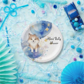 キュートウルフベビーシャワーテーマ ペーパープレート (パーティー)