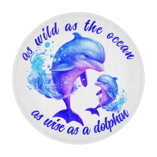 キュートウーターカラードルフィンズ引用文 | カッティングボード (正面)