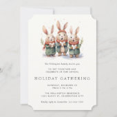 キュートウードラお洒落ンドカロラーズホリデーパーティー 招待状 (正面)