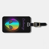 キュートエイリアンヘッドサンダー_コーブ ラゲッジタグ (正面横)