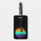 キュートエイリアンヘッドサンダー_コーブ ラゲッジタグ (裏面縦)