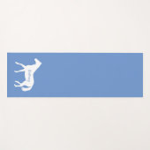 キュートエクエストリアントレーニングフィットネスブルーホース ヨガマット (正面(横))