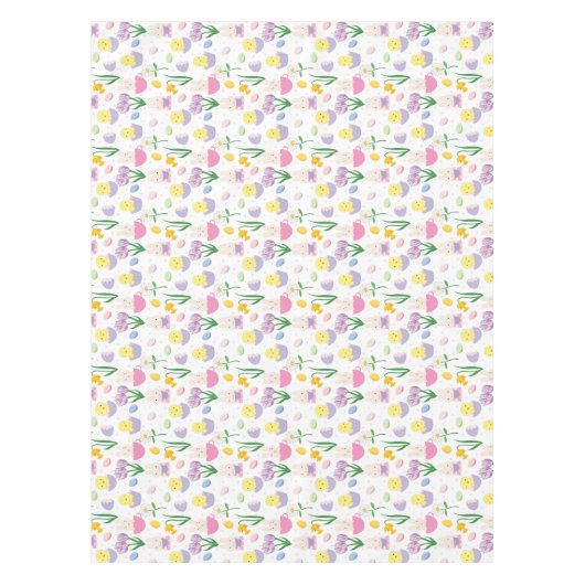 キュートエスタバニーとチクズホリデーテーブルクロス テーブルクロス (正面)