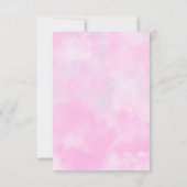 キュートエッフェルタワーピンクハッピーバースデー サンキューカード (裏面)