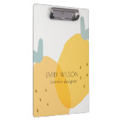 キュートエレガントイエローレモンフルーティシトラスブライト クリップボード (右)