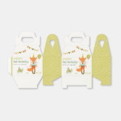 キュートエレガントウッドランドおもしろいパーティーキツネ子供の誕生日 フェイバーボックス (折り畳みなし)