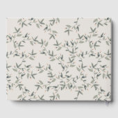 キュートエレガントダスキーディアーフローラクレストブライダルシャワー ゲストブック (裏面)