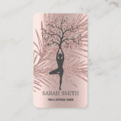 キュートエレガントバラ金ゴールドダイアモンズヨガ 名刺 (正面)