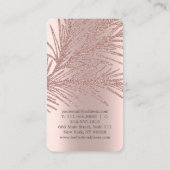 キュートエレガントバラ金ゴールドダイアモンズヨガ 名刺 (裏面)