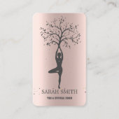 キュートエレガントバラ金ゴールドダイアモンズヨガ 名刺 (正面)