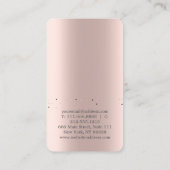 キュートエレガントバラ金ゴールドダイアモンズヨガ 名刺 (裏面)