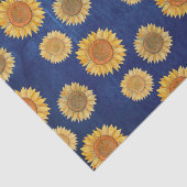 キュートエレガントボホネイビーブルーウッドひまわり素朴花 薄葉紙 (詳細)