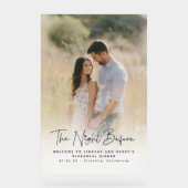 キュートエレガントリハーサル夕食写真ウェルカムサイン アクリルサイン (正面)