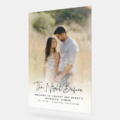 キュートエレガントリハーサル夕食写真ウェルカムサイン アクリルサイン (傾斜)