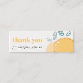 キュートエレガントレモンフルーティはっきりしたサンキューショッピング スキニー名刺