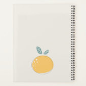 キュートエレガントレモン抽象芸術フルーティはっきりしたシトラス プランナー手帳 (裏面)