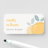 キュートエレガントレモン抽象芸術フルーティはっきりしたシトラス 名札 (インサイチュ)