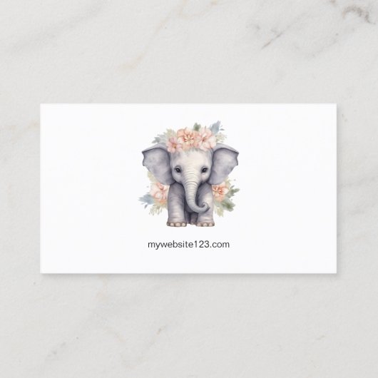 キュートエレファントスクール心理学者引用文セラピー 名刺 (裏面)