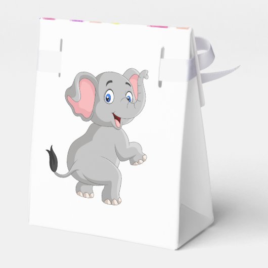 キュートエレファントトランプのポーカードット誕生日 フェイバーボックス (裏面サイド)
