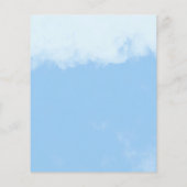 キュートエレファントバジェットボーイベビーシャワー招待状 チラシ (裏面)