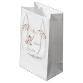 キュートエレファントボホカスタムフローライヤー誕生日 スモールペーパーバッグ (裏面アングル)