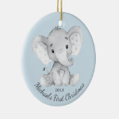 キュートエレファントボーイズ初めてのクリスマスオーナメント セラミックオーナメント (右)