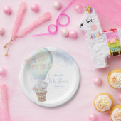 キュートエレファントボーイブルーベビーシャワー紙プレート ペーパープレート (パーティー)