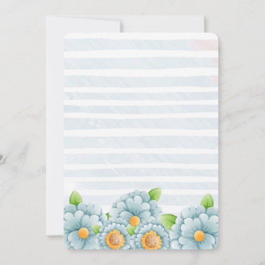 キュートエレファントボーイ2nd誕生日パーティの招待状 招待状 (裏面)