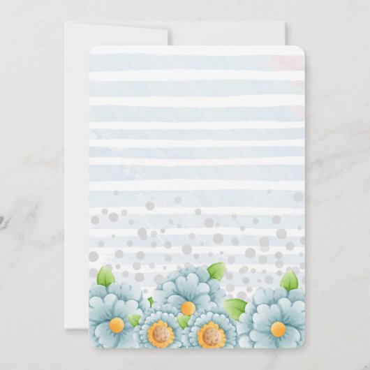 キュートエレファントボーイ3rd誕生日パーティの招待状 招待状 (裏面)