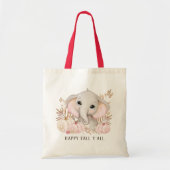 キュートエレファント秋トートバッグ トートバッグ (正面)