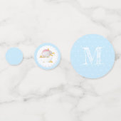 キュートエレファント誕生日モノグラム コンフェッティ (裏面)